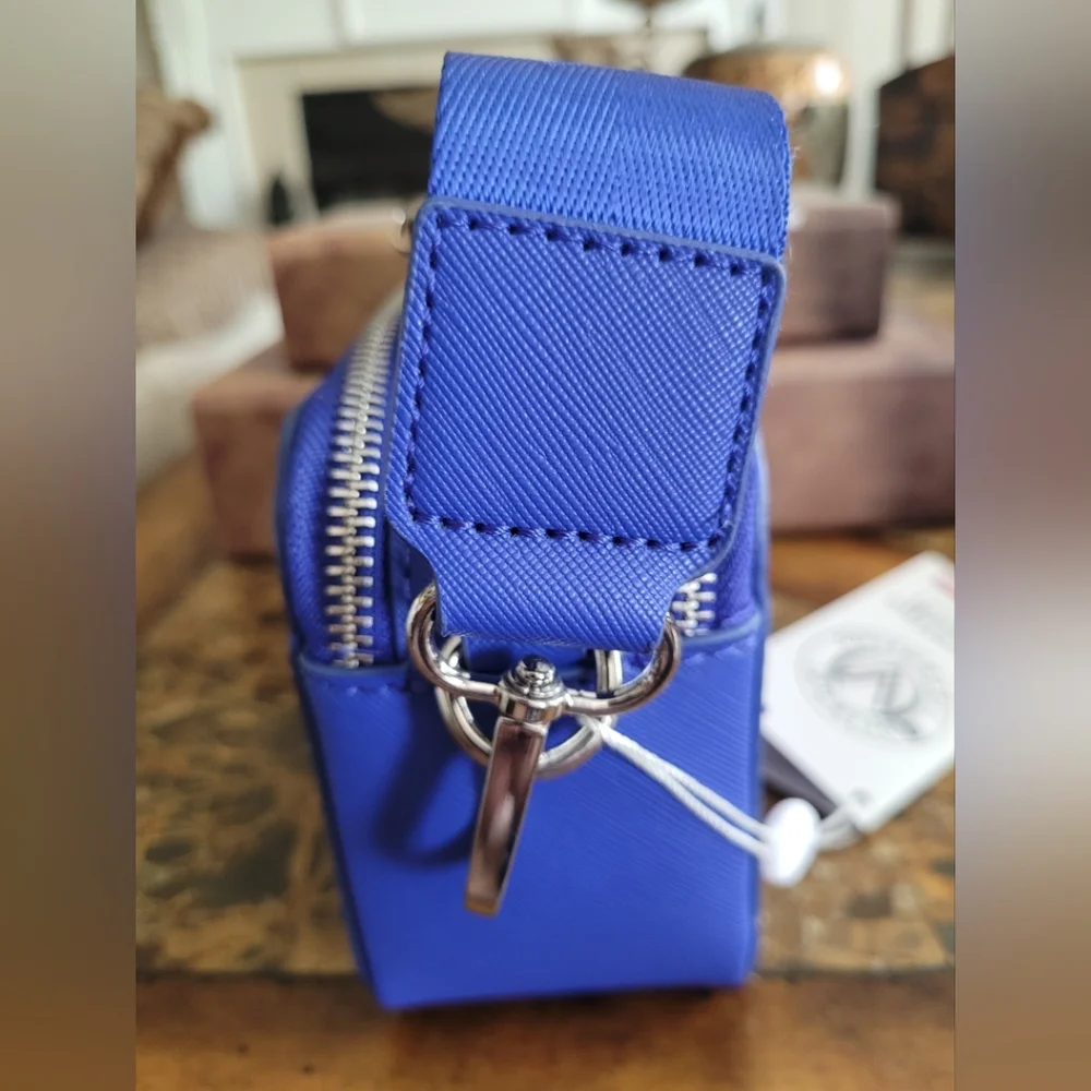 Valentino ORLANDI Vibrant Blue Studded Crossbody Bag - Picture 4 of 9